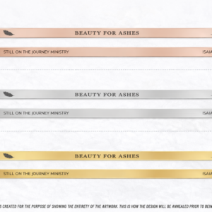 Restoration Affirmation Cuff Bracelet | Beauty for Ashes