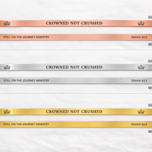 Resilience Affirmation Cuff Bracelet | Crowned Not Crushed